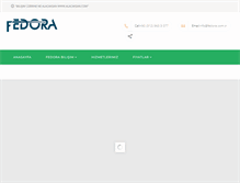Tablet Screenshot of fedora.com.tr